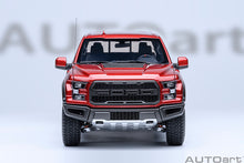 Indlæs billede til gallerivisning FORD USA F-150 RAPTOR PICK-UP DOUBLE CABINE 2019 RUBY RED 1:18