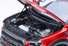 Indlæs billede til gallerivisning FORD USA F-150 RAPTOR PICK-UP DOUBLE CABINE 2019 RUBY RED 1:18