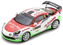 Indlæs billede til gallerivisning Alpine A110 RALLY RGT #45 BAFFOUN/DUNAND RALLY MONTE CARLO 2021 hvid/rød/grøn 1:43