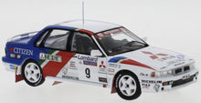 Indlæs billede til gallerivisning MITSUBISHI GALANT VR-4 N 9 2nd RALLY RAC LOMBARD 1990 K.ERIKSSON - S.PARMANDER WHITE RED BLUE 1:43