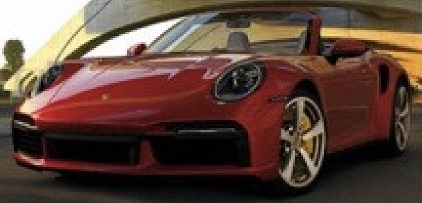PORSCHE 911 992 TURBO S CABRIOLET OPEN 2020 RED 1:18