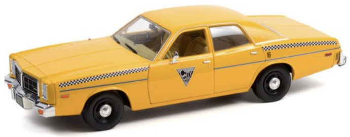 DODGE MONACO TAXI CITY CAB CO 1978 - ROCKY III MOVIE YELLOW 1:18
