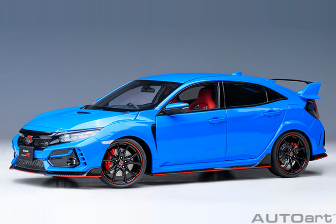 HONDA CIVIC TYPE R (FK8) 2021 BLUE 1:18