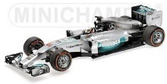 MERCEDES GP F1 MGPW05 HYBRID TEAM AMG PETRONAS N 44 WORLD CHAMPION SEASON 2014 LEWIS HAMILTON SILVER GREEN 1:43