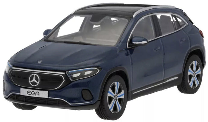 Mercedes Benz EQA H243 2021 mørk blå metallic 1:43 fra MERCEDES BENZ DEALERMODEL