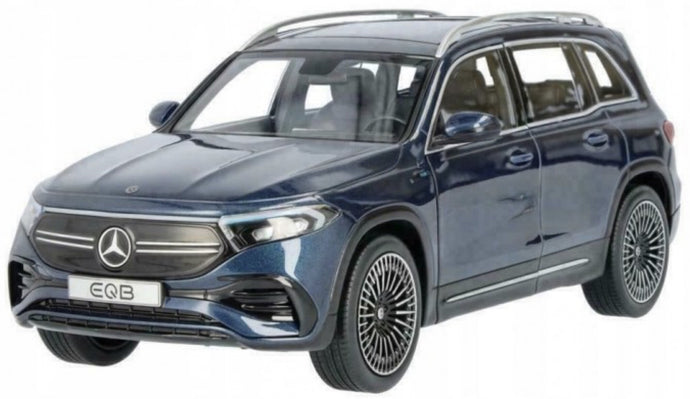 Mercedes Benz EQB X243 2021 mørk blå metallic 1:18 fra MERCEDES BENZ DEALERMODEL