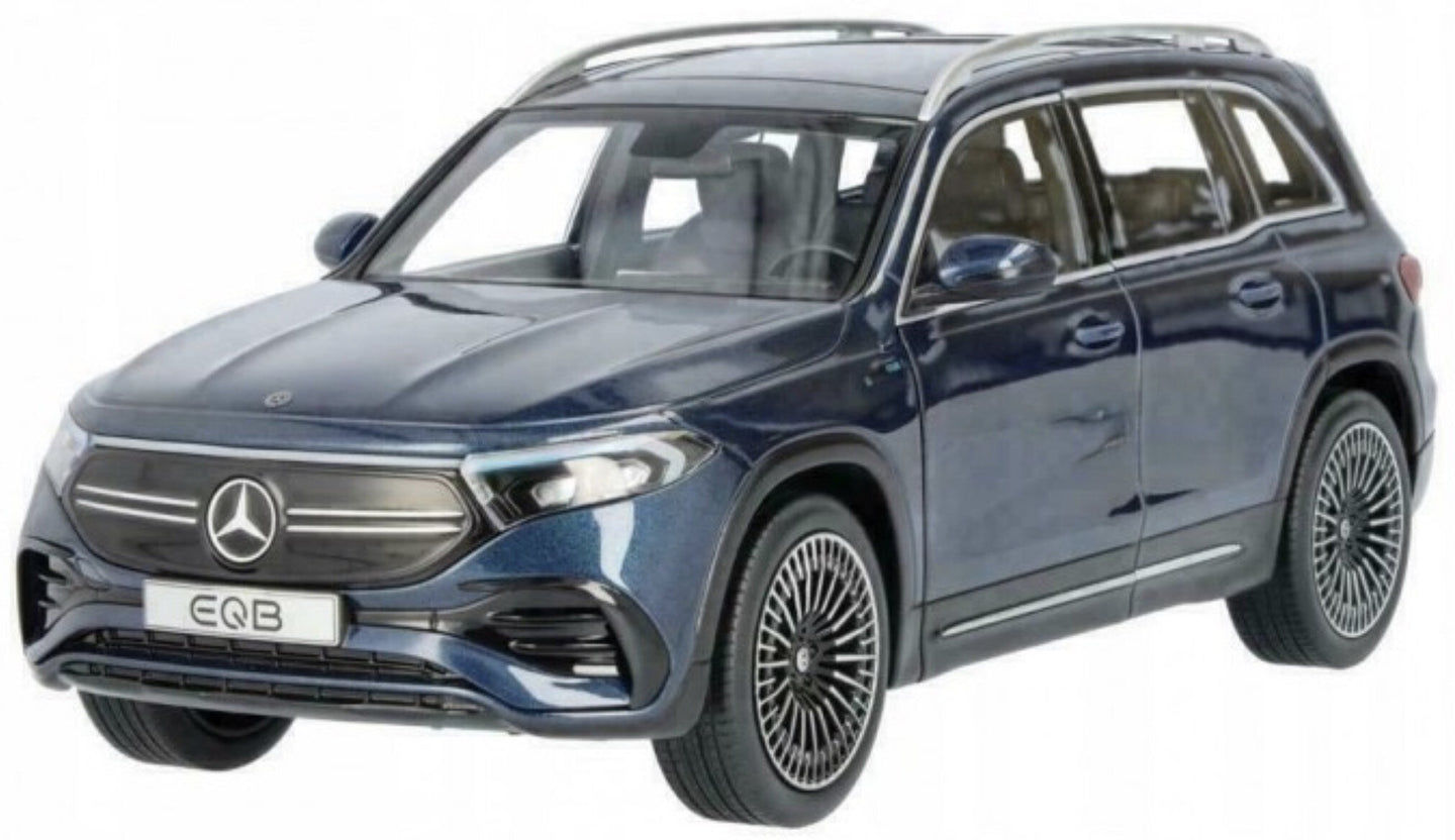 Mercedes Benz EQB X243 2021 mørk blå metallic 1:18 fra MERCEDES BENZ DEALERMODEL