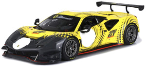 Ferrari 488 MODIFICATA Limited Edition 188 pcs gul/sort/hvid 1:43