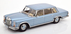 MERCEDES BENZ S-CLASS 600 PULLMAN (W100) 1963 LIGHT BLUE MET 1:18