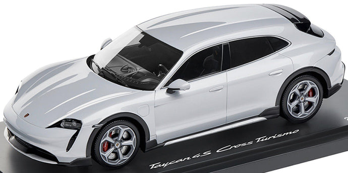 Porsche TAYCAN TURBO S CROSS TURISMO 2021 Limited Edition lys grå 1:18