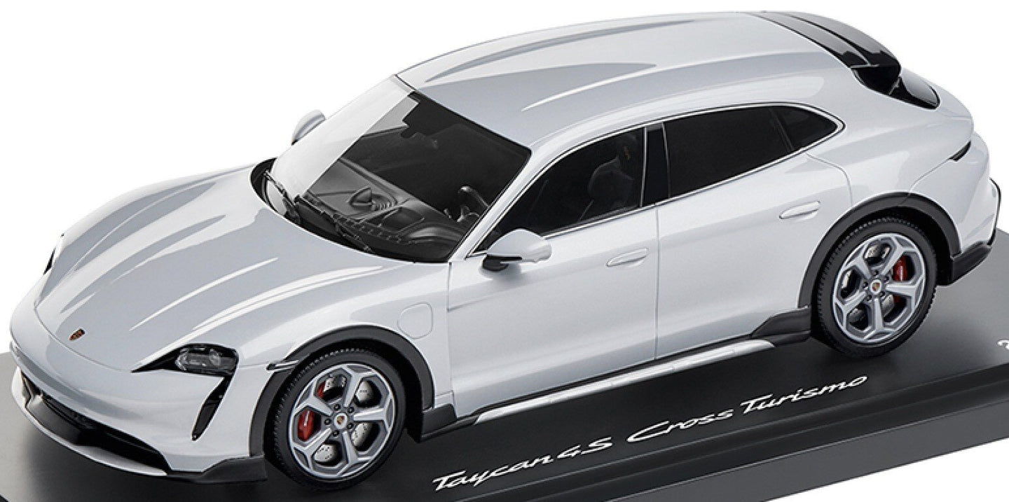 Porsche TAYCAN TURBO S CROSS TURISMO 2021 Limited Edition lys grå 1:18