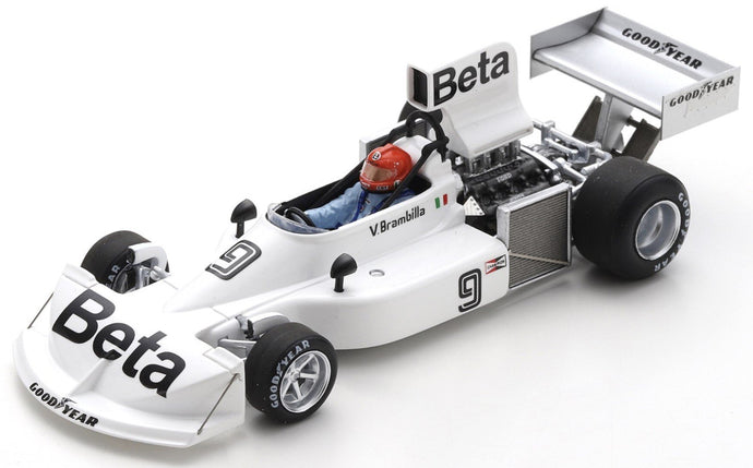 March 761 #9 VITTORIO BRAMBILLA 2nd INTERNATIONAL TROPHY 1976 hvid 1:43