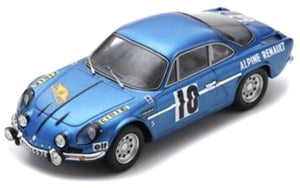 Alpine A110 #10 VINATIER/CALLEWAERT - VAINQUEUR RALLYE DES ROUTES DU NORD 1963 blå metallic 1:43