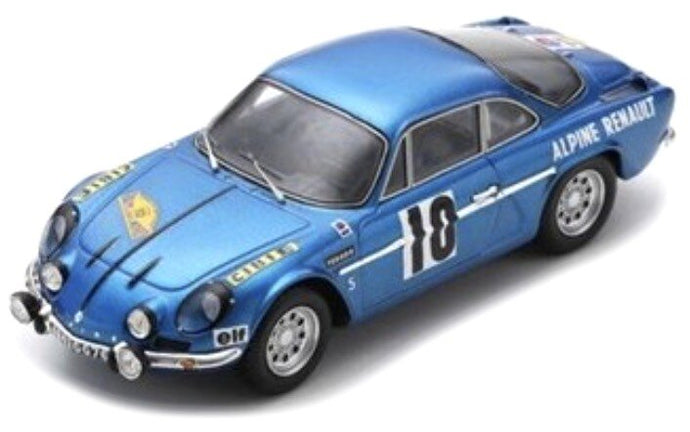 Alpine A110 #10 VINATIER/CALLEWAERT - VAINQUEUR RALLYE DES ROUTES DU NORD 1963 blå metallic 1:43
