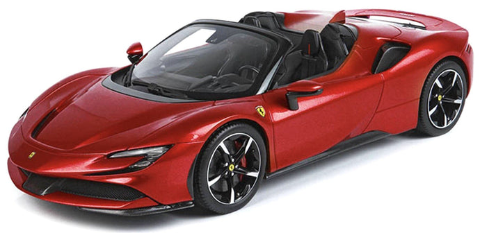 FERRARI SF90 STRADALE HYBRID SPIDER 1000hp OPEN ROOF 2020 ROSSO CORSA - RED 1:43