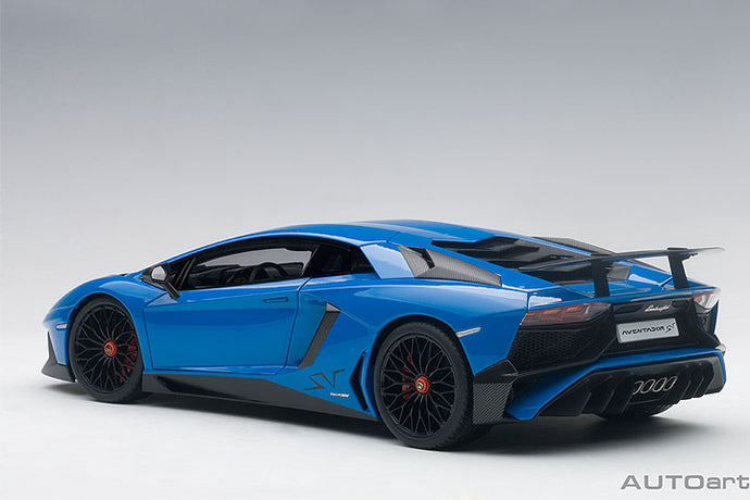 2015 Lamborghini Aventador SV LP750-4, blu lemans(blue) 1:18