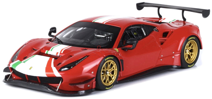 Ferrari 488 MODIFICATA Limited Edition 170 pcs rød/hvid/grøn 1:43
