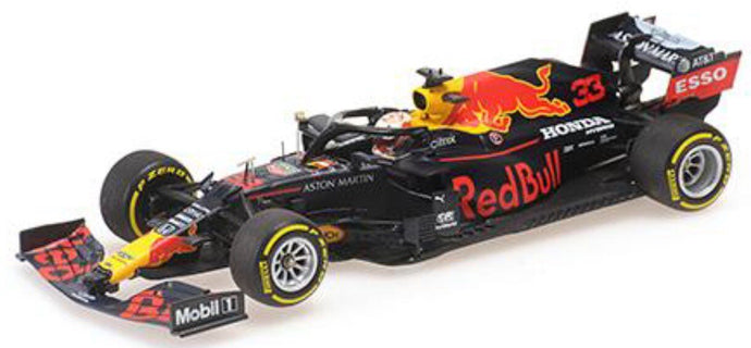 RED BULL F1 RB16 HONDA TEAM ASTON MARTIN N 33 WINNER ABU DHABI GP 2020 MAX VERSTAPPEN MATT BLUE RED YELLOW 1:43