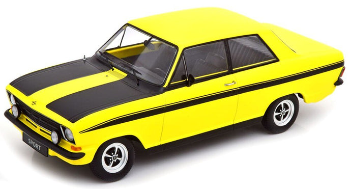 OPEL KADETT B SPORT 1973 YELLOW BLACK 1:18