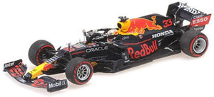 Red Bull RACING HONDA RB16B #33 MAX VERSTAPPEN WINNER MONACO GP 2021 mørk blå/rød/gul 1:43