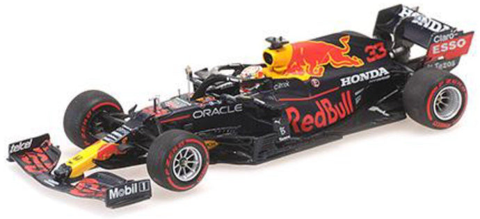 Red Bull RACING HONDA RB16B #33 MAX VERSTAPPEN WINNER MONACO GP 2021 mørk blå/rød/gul 1:43