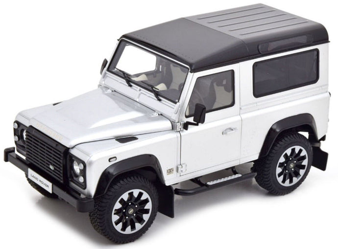 Land Rover DEFENDER 90 WORKS V8 70th EDITION 2018 sølv/sort 1:18