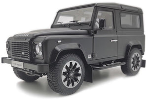 LAND ROVER DEFENDER 90 WORKS V8 70th EDITION 2018 MATT BLACK 1:18