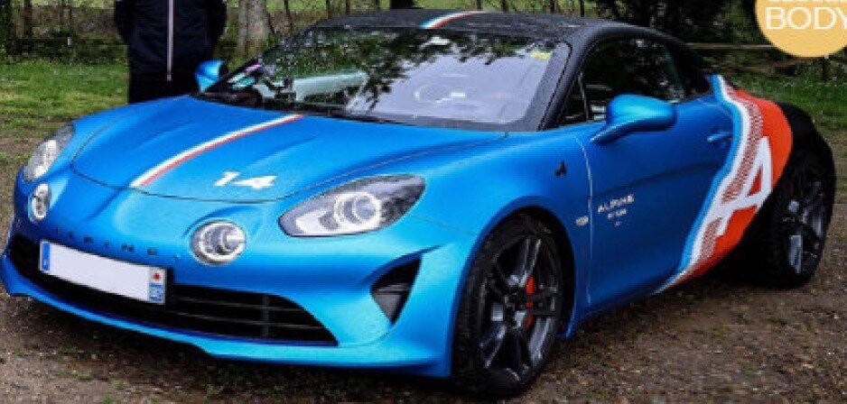 Alpine A110S SIDETRACK #14 2021 blå/rød/hvid 1:18