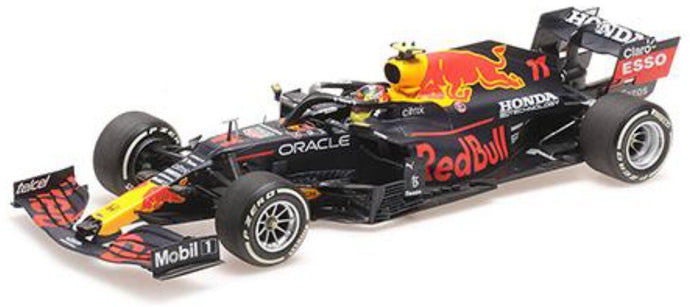RED BULL F1 RB16B HONDA RA620H TEAM RED BULL RACING N 11 3rd FRENCH GP 2021 SERGIO PEREZ MATT BLUE YELLOW RED 1:18