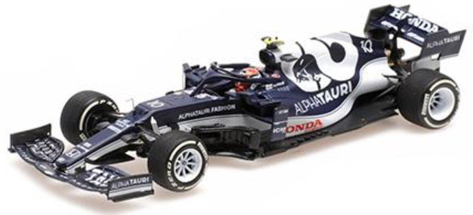 ALPHA TAURI F1 AT02 HONDA RA620H TEAM ALPHA TAURI N 10 3rd AZERBAIJAN GP 2021 PIERRE GASLY WHITE BLUE 1:43