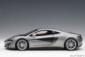 McLaren 570S, blade silver 1:18