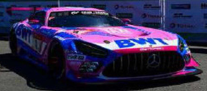 Mercedes Benz AMG GT3 #8 GOUNON/SCHILLER/VAXIVIERE 7th 24H NURBURGRING 2021 lyserød/blå/hvid 1:43