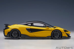 McLaren 600LT, yellow 1:18