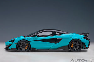 McLaren 600LT, light blue 1:18