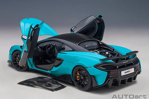 McLaren 600LT, light blue 1:18