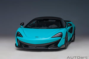 McLaren 600LT, light blue 1:18