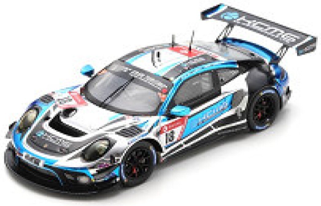 Porsche 911 GT3 R #18 IMPERATORI/BURDON/LIBERATI/HOLZER 24H NURBURGRING 2021 sort/hvid/blå 1:43