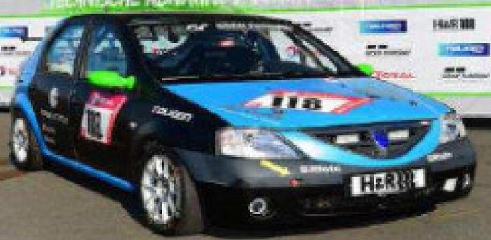 DACIA LOGAN TEAM SWIFTWING.DE N 118 24h NURBURGRING 2021 O.KRIESE - M.LACHMAYER - M.CHAROUDIN BLACK BLUE 1:43