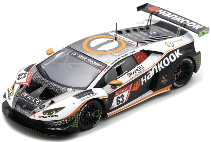 Lamborghini HURACAN GT3 EVO #63 MAPELLI/PERERA/BORTOLOTTI/ALTOE 24H NURBURGRING 2021 sort/hvid/grå/orange 1:43