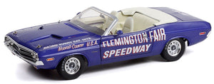 DODGE CHALLENGER CABRIOLET OPEN OFFICIAL PACE CAR FLEMINGTON FAIR SPEEDWAY 1971 PURPLE 1:18