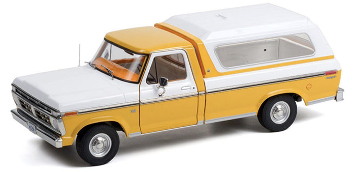 FORD USA F-100 PICK-UP 1956 CLOSED 1976 YELLOW WHITE 1:18