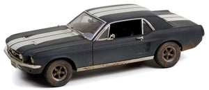 Ford MUSTANG COUPE 1967 - CREED II 2018 ADONIS CREED'S mat sort/hvid 1:18