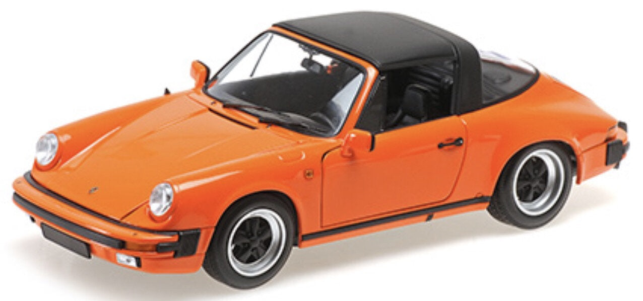 PORSCHE 911 3.2 CARRERA TARGA SPIDER 1983 ORANGE 1:18