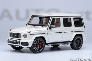 MERCEDES BENZ G-CLASS G63 AMG (W463) V8 BITURBO 2019 BRILLANT WHITE MET 1:18