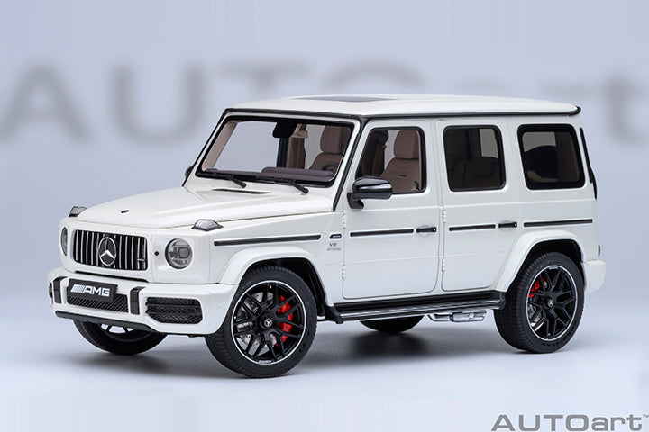 MERCEDES BENZ G-CLASS G63 AMG (W463) V8 BITURBO 2019 BRILLANT WHITE MET 1:18