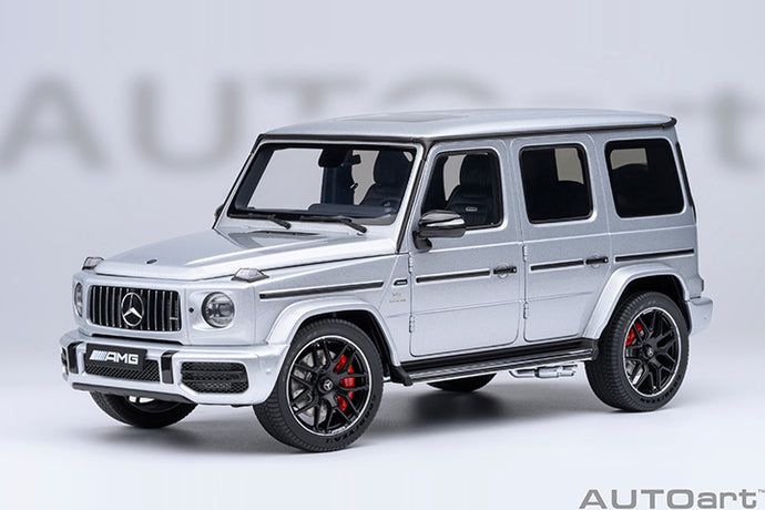MERCEDES BENZ G-CLASS G63 AMG 2019 IRIDIUM SILVER MET 1:18