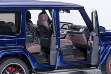 Indlæs billede til gallerivisning MERCEDES BENZ G-CLASS G63 AMG 2019 BRILLIANT BLUE MET 1:18
