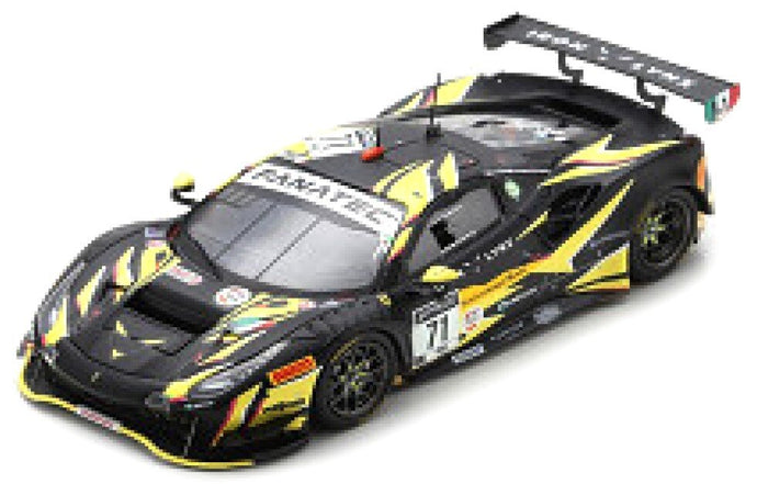 Ferrari 488 GT3 #71 FUOCO/ILOTT/RIGON 24H SPA 2021 sort/gul 1:43