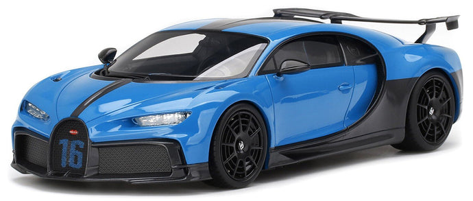 BUGATTI CHIRON N 16 PUR SPORT 2018 AGILE BLUE BLACK 1:18
