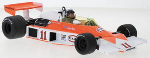 Mclaren M23 MARLBORO TEAM McLAREN FORMUL 1 #11 JAMES HUNT GP FRANKREICH 1976 rød/hvid 1:18